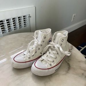 White Hightop Converse